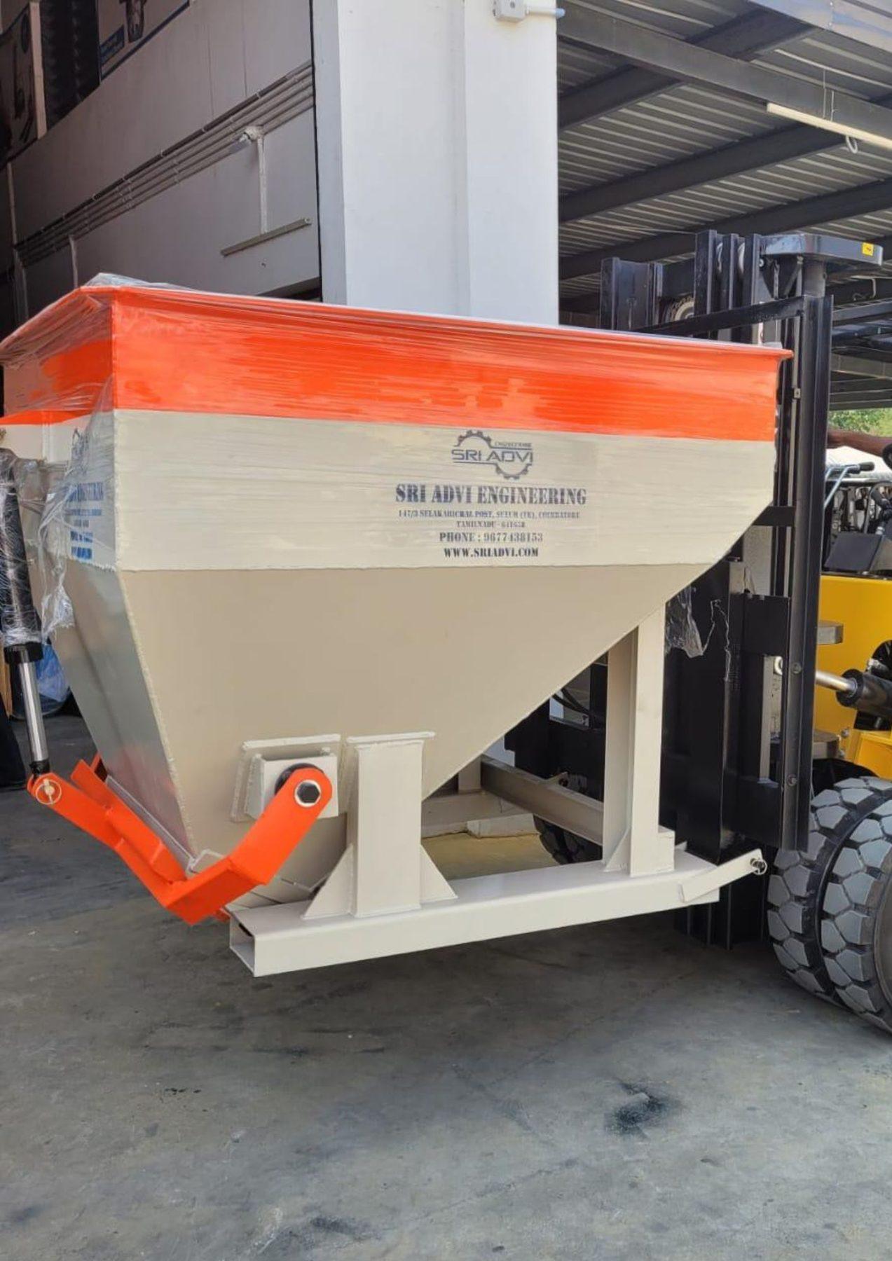 SBU 1700 forklift bin unit mounted on a forklift